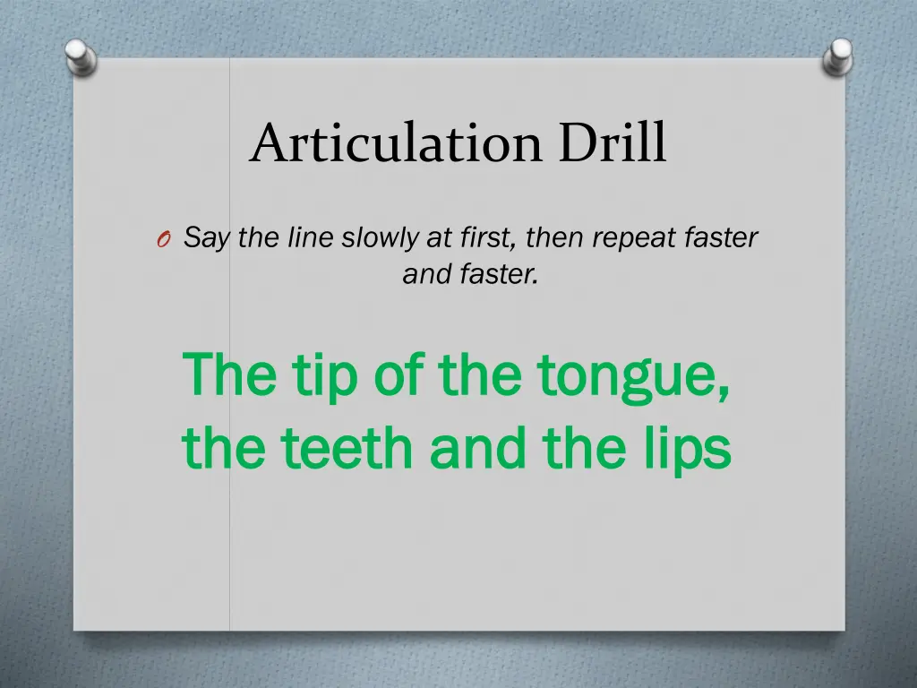 articulation drill 1