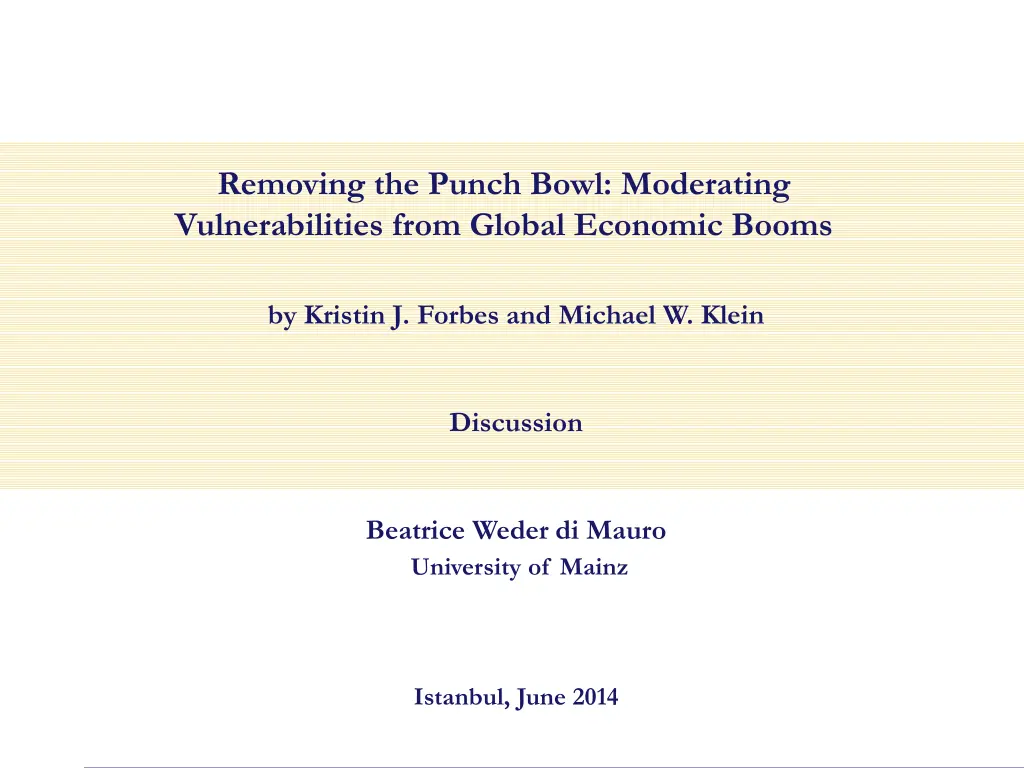removing the punch bowl moderating