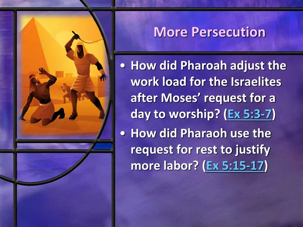more persecution