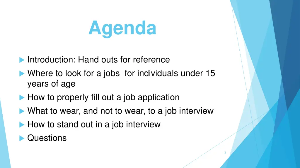 agenda