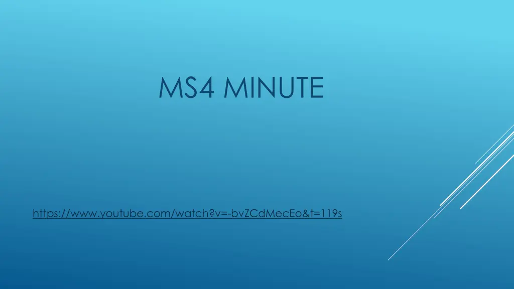 ms4 minute