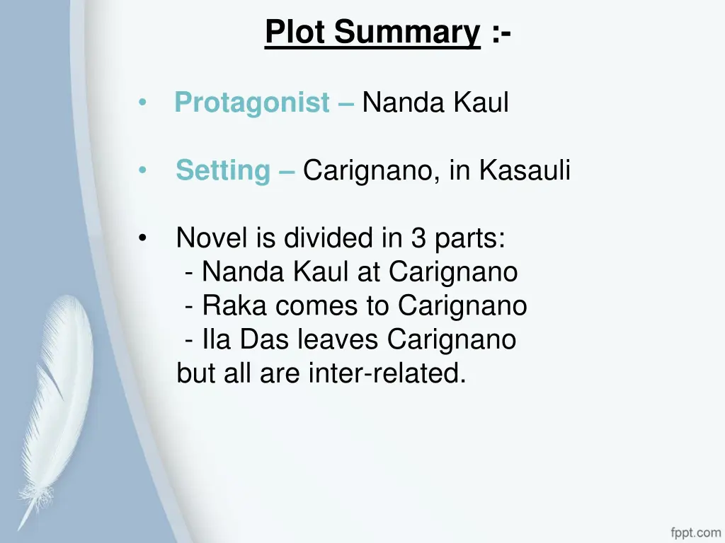 plot summary