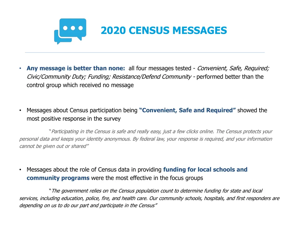 2020 census messages