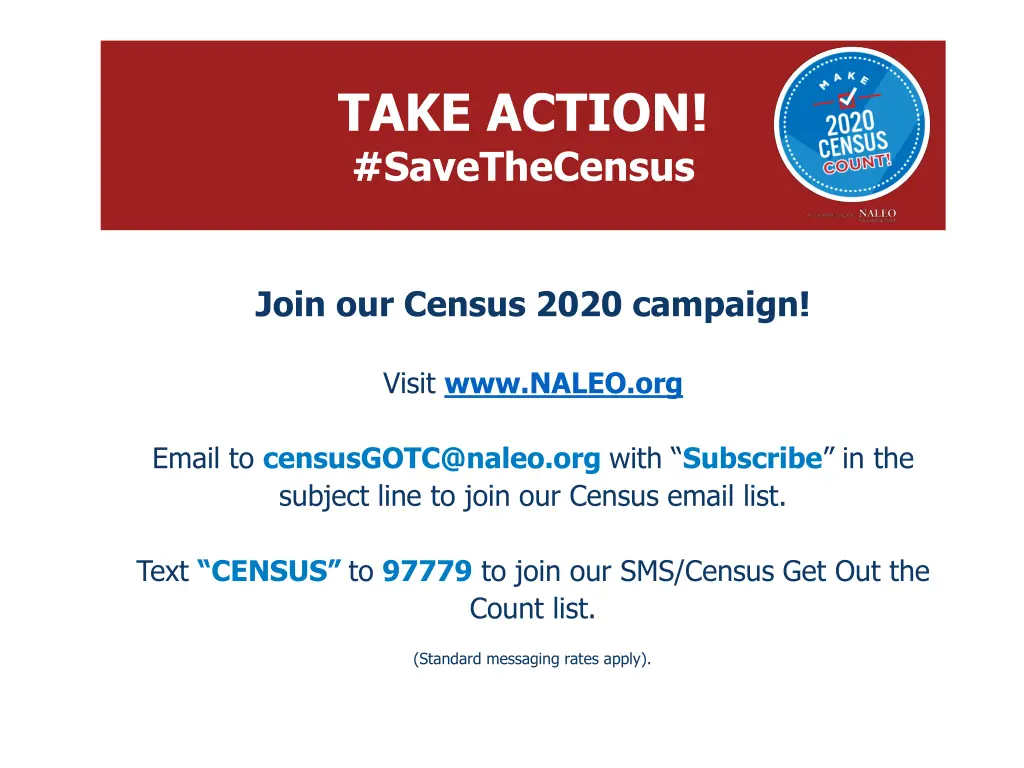 take action savethecensus