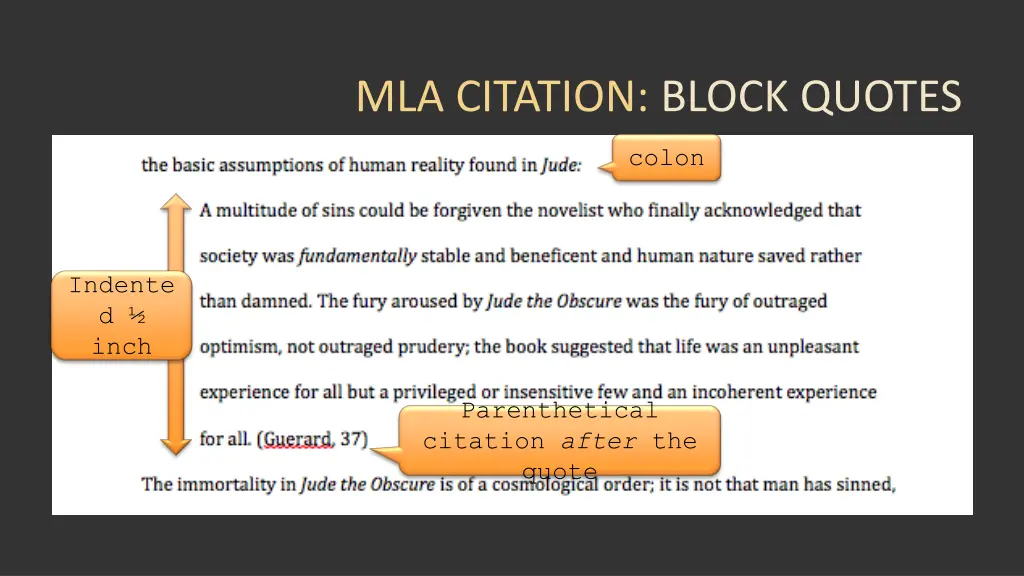 mla citation block quotes