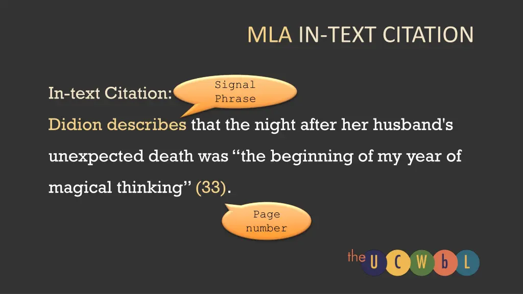 mla in text citation
