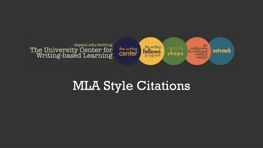 mla style citations