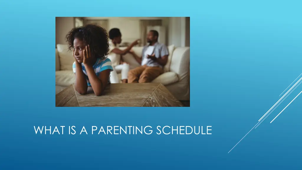 what is a parenting schedule