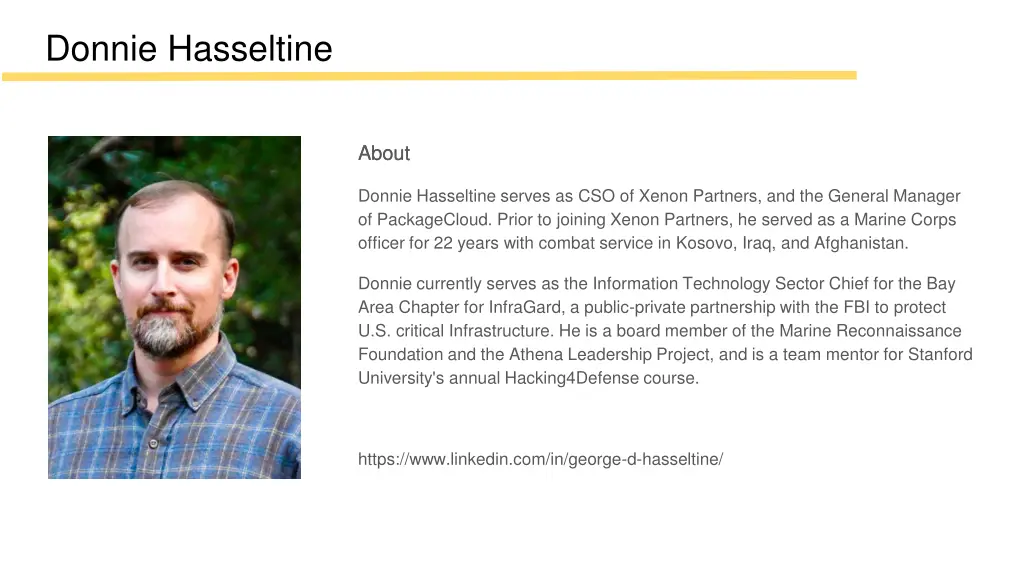 donnie hasseltine