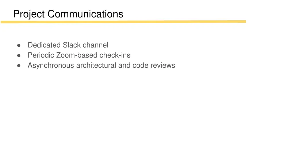 project communications