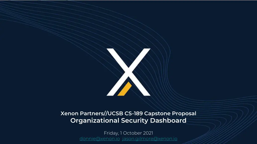 xenon partners ucsb cs 189 capstone proposal