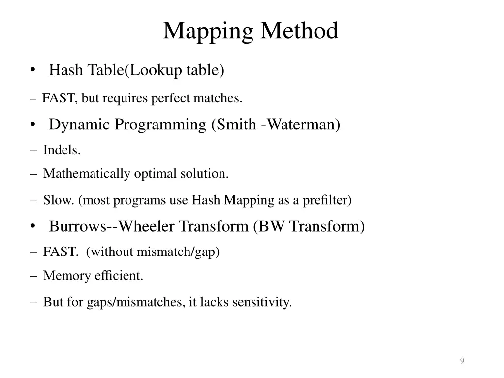 mapping method