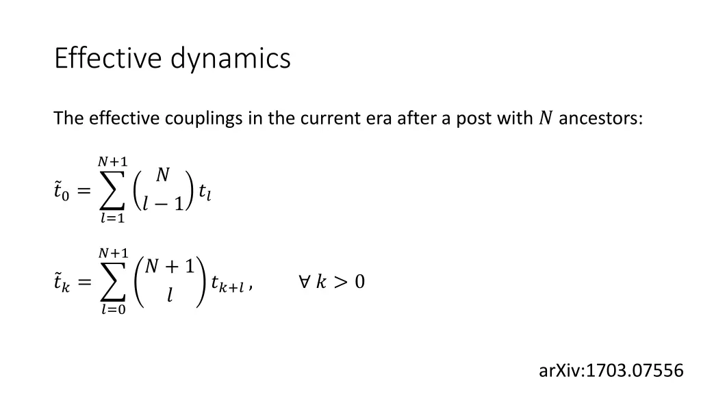 effective dynamics 2