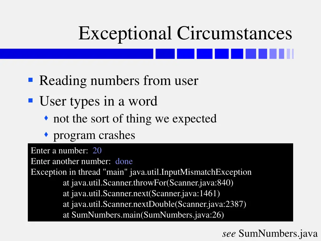 exceptional circumstances