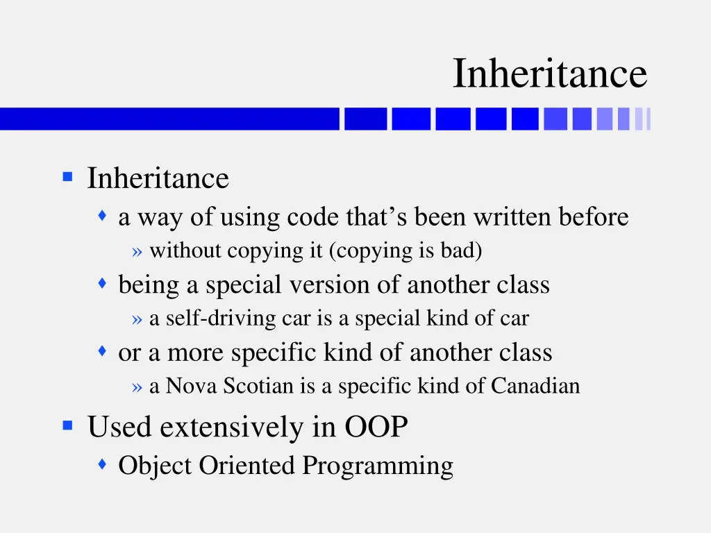 inheritance