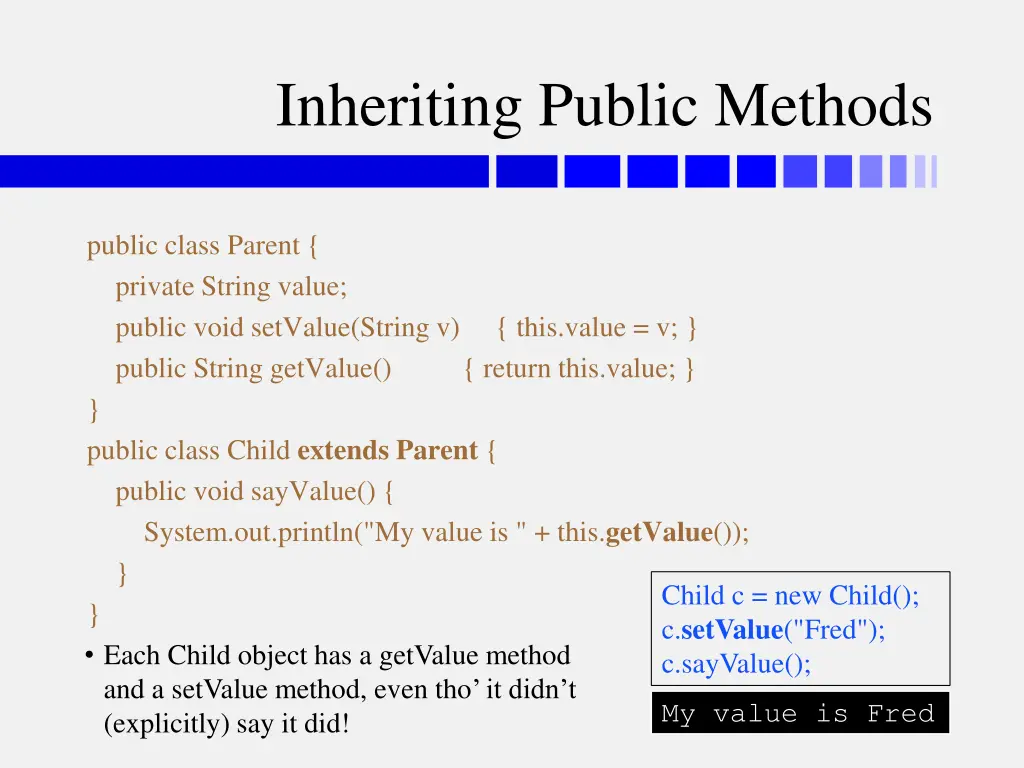 inheriting public methods