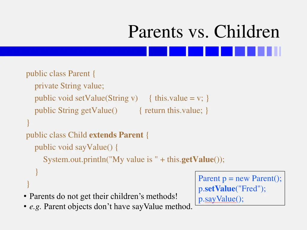 parents vs children