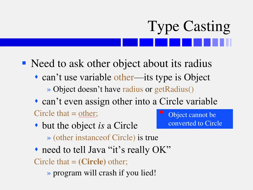 type casting