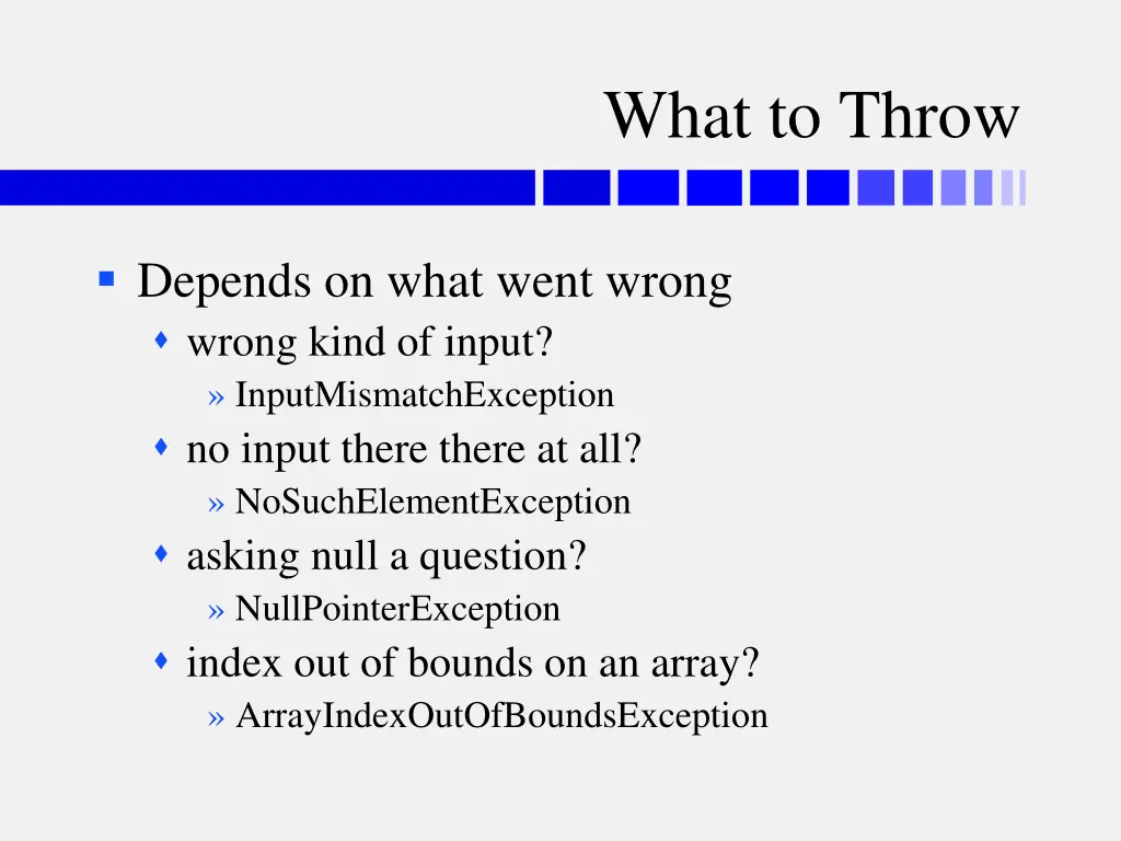 what to throw