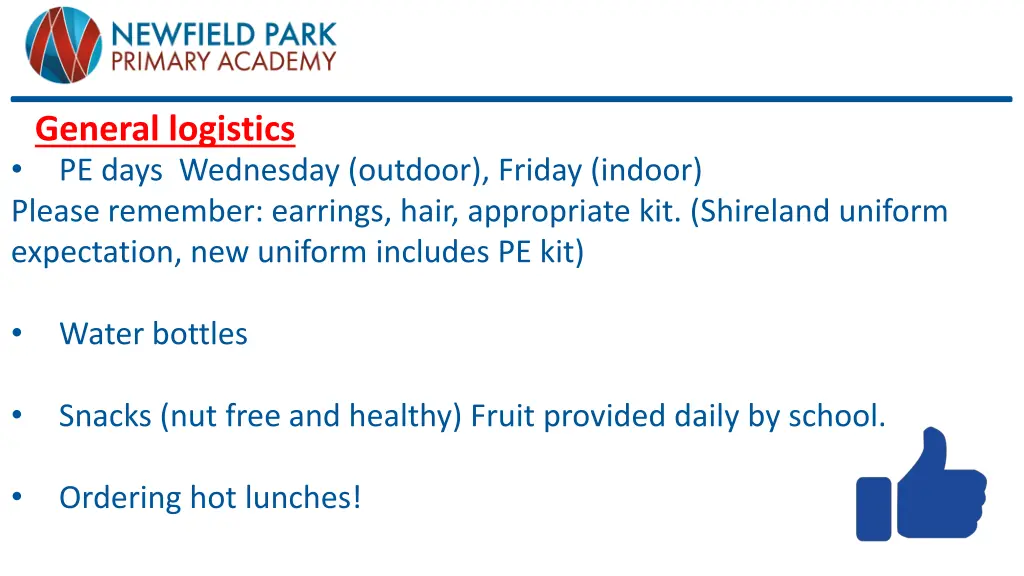 general logistics pe days wednesday outdoor