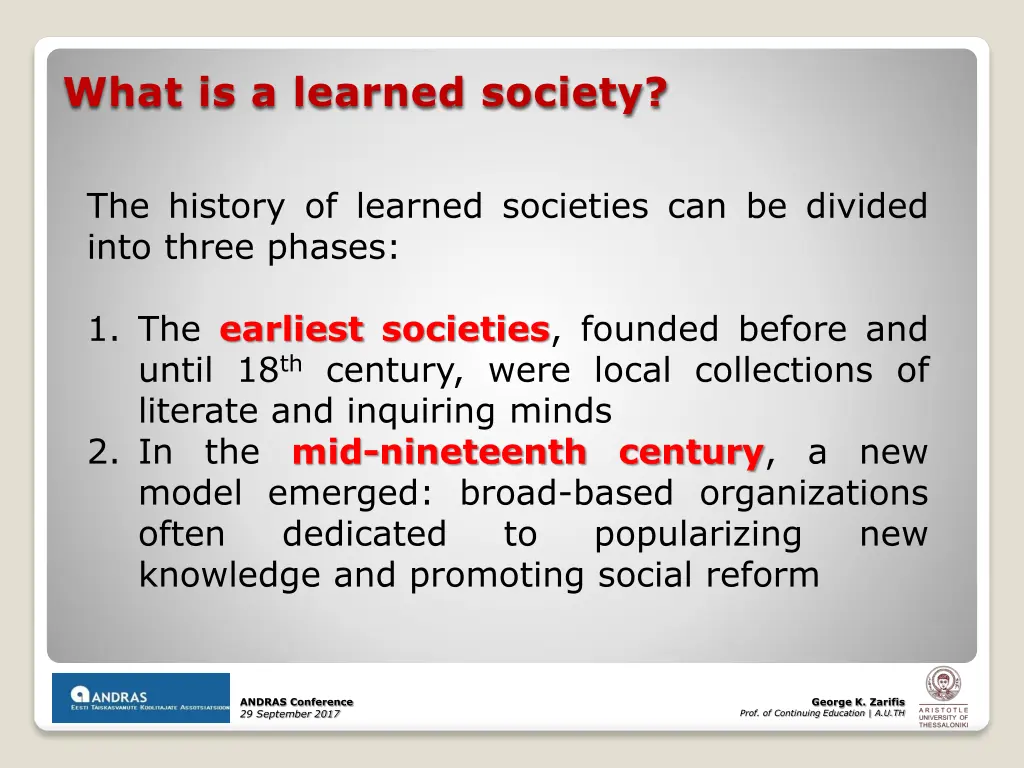 what is a learned society 2