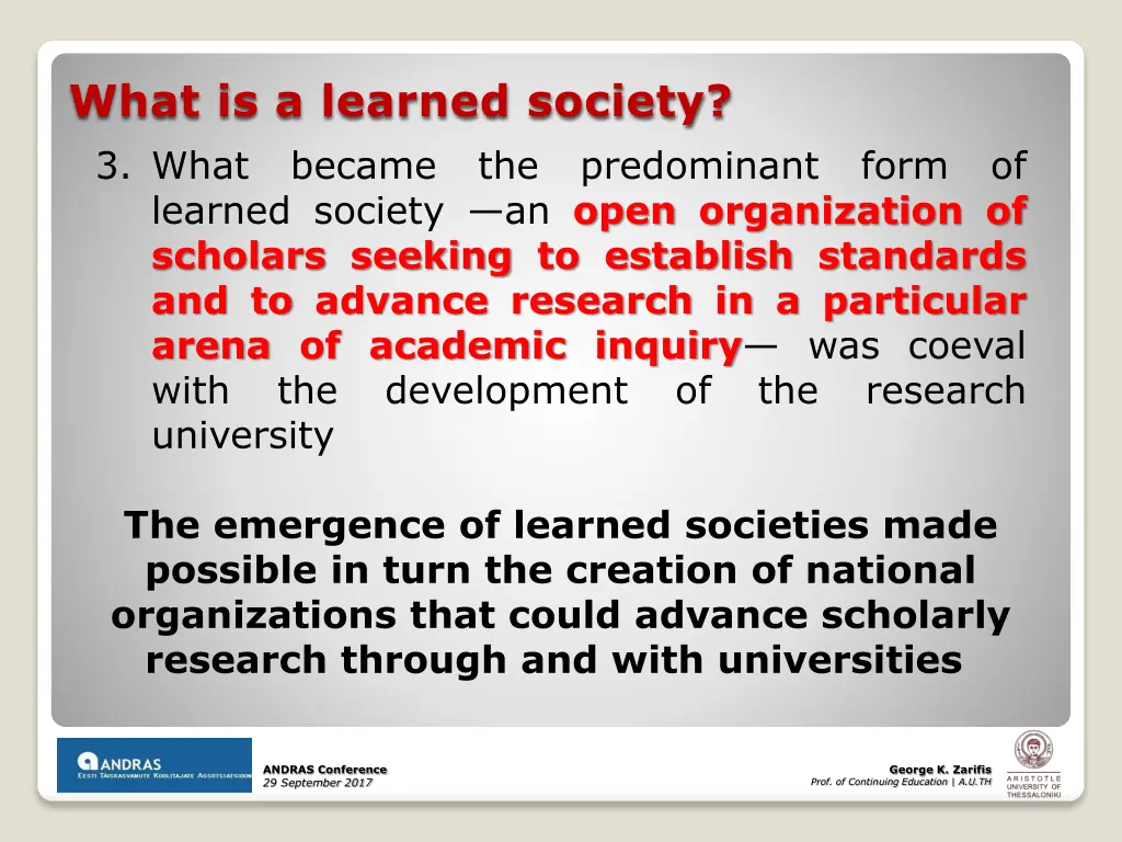 what is a learned society 3