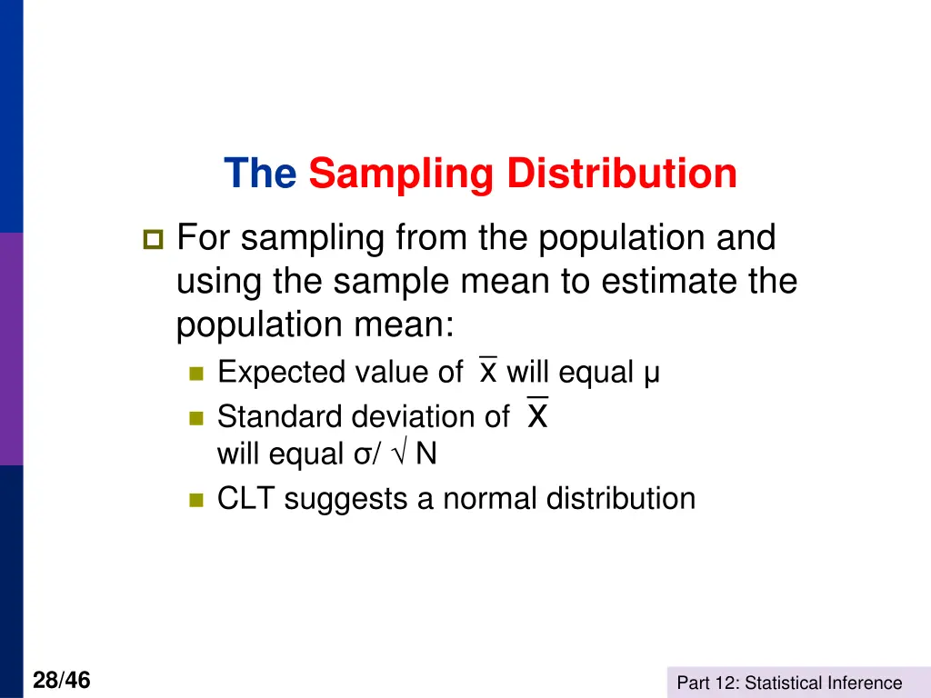 the sampling distribution
