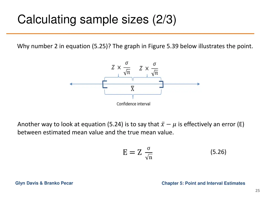 calculating sample sizes 2 3