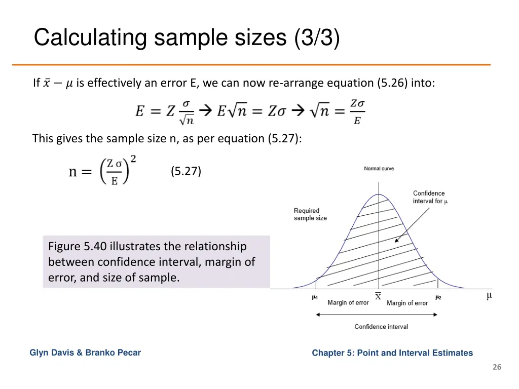 calculating sample sizes 3 3