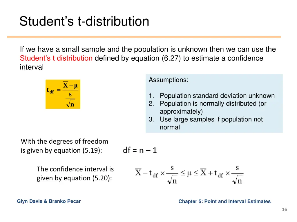 student s t distribution