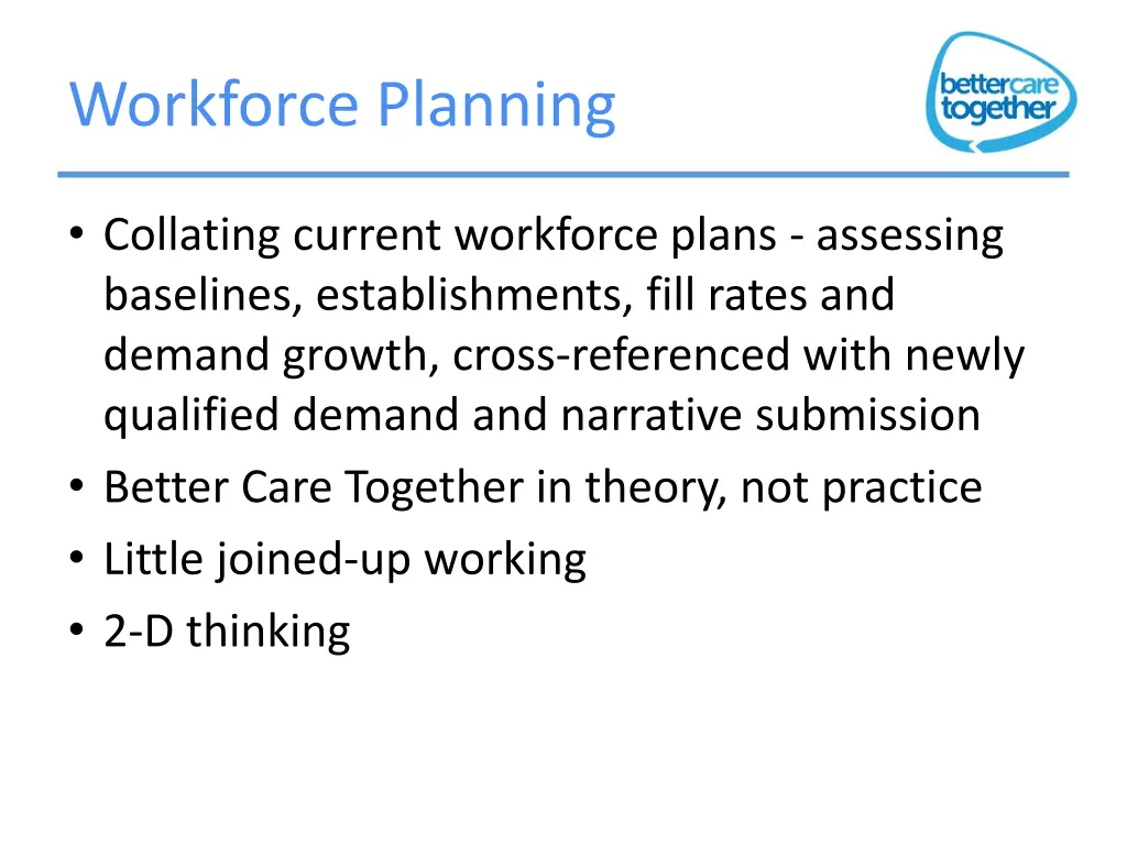 workforce planning