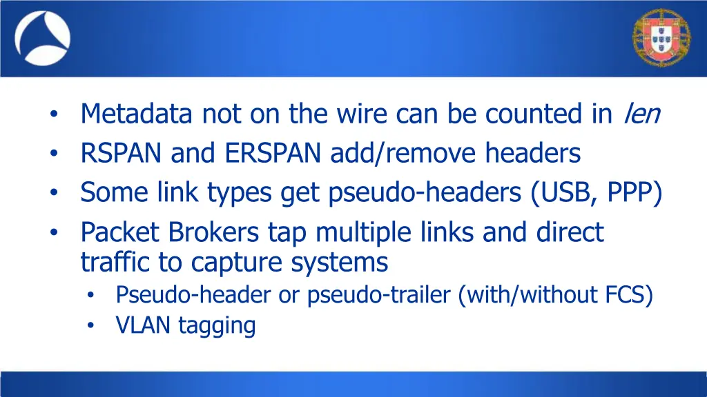 metadata not on the wire can be counted