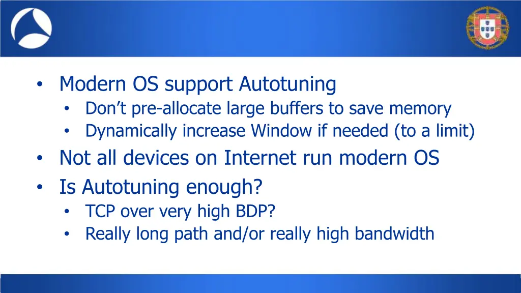 modern os support autotuning don t pre allocate