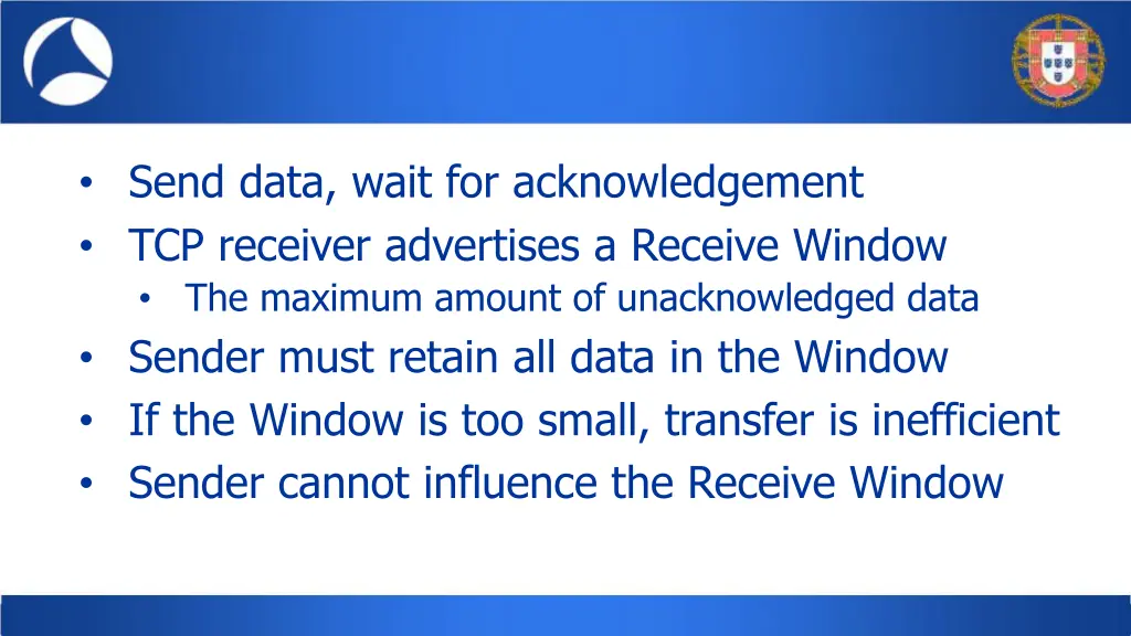 send data wait for acknowledgement tcp receiver