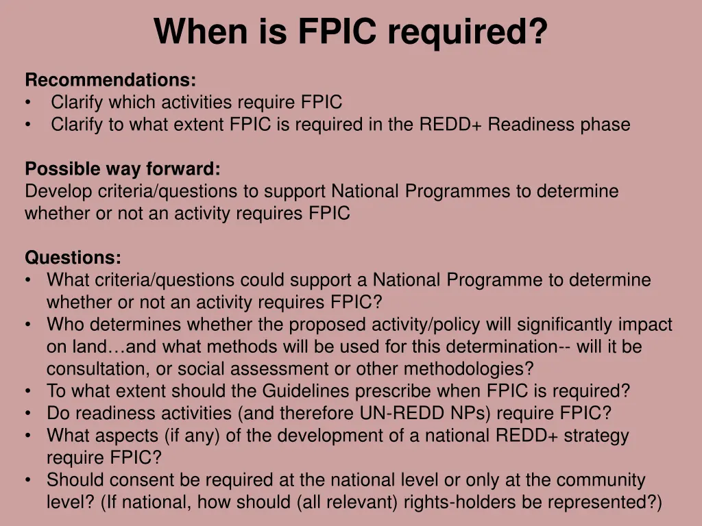when is fpic required