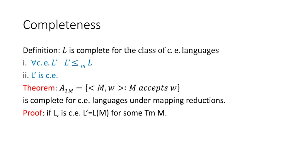 completeness 2