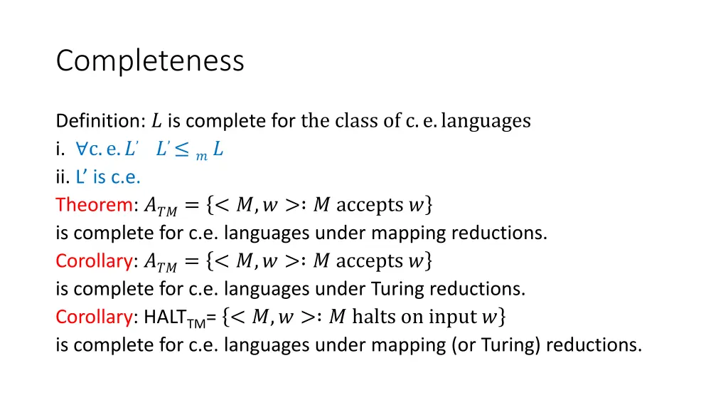 completeness 5