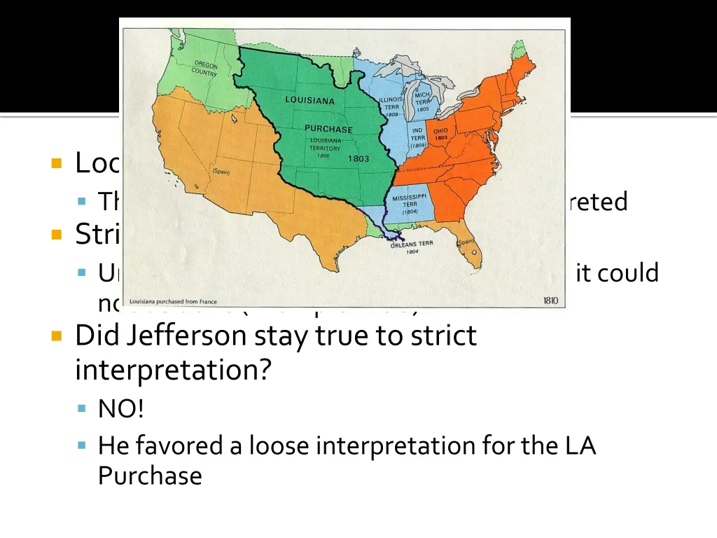 loose interpretation federalists the constitution