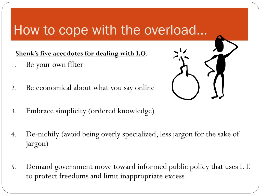how to cope with the overload