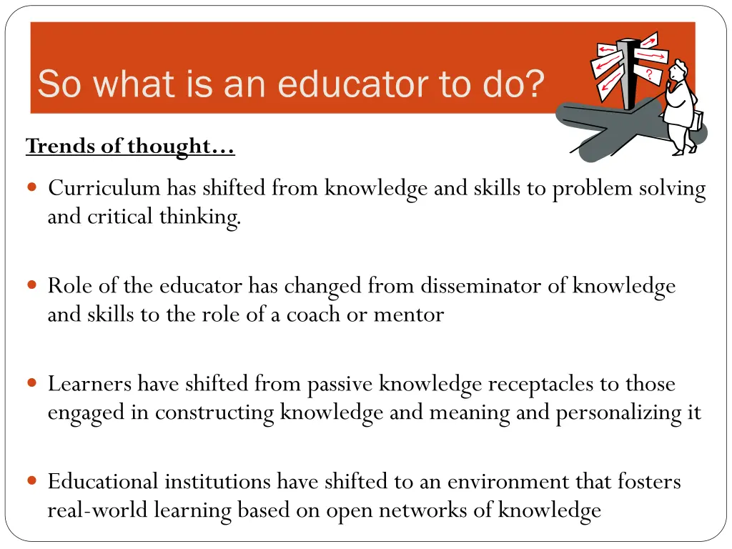 so what is an educator to do 1