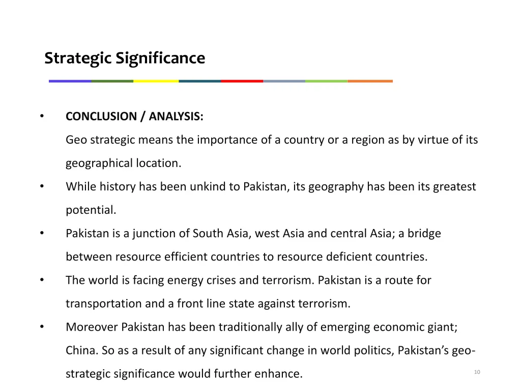 strategic significance 7