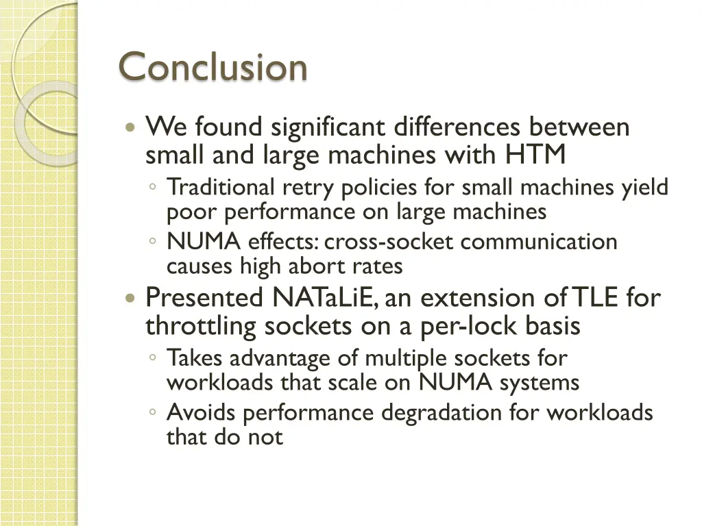 conclusion