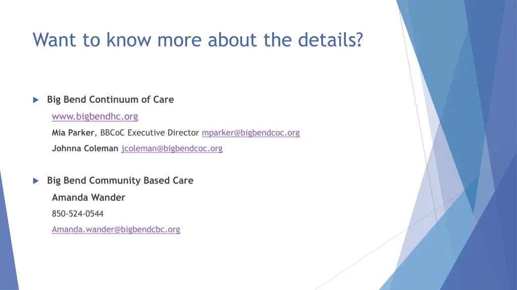 want to know more about the details