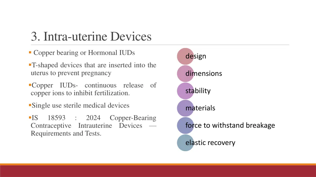 3 intra uterine devices