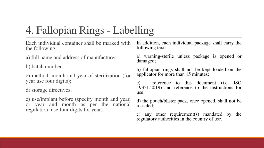 4 fallopian rings labelling