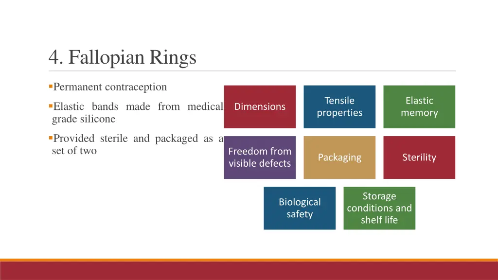 4 fallopian rings