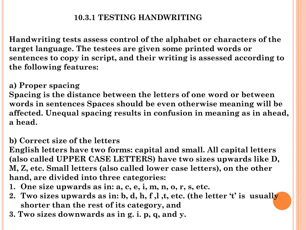 10 3 1 testing handwriting