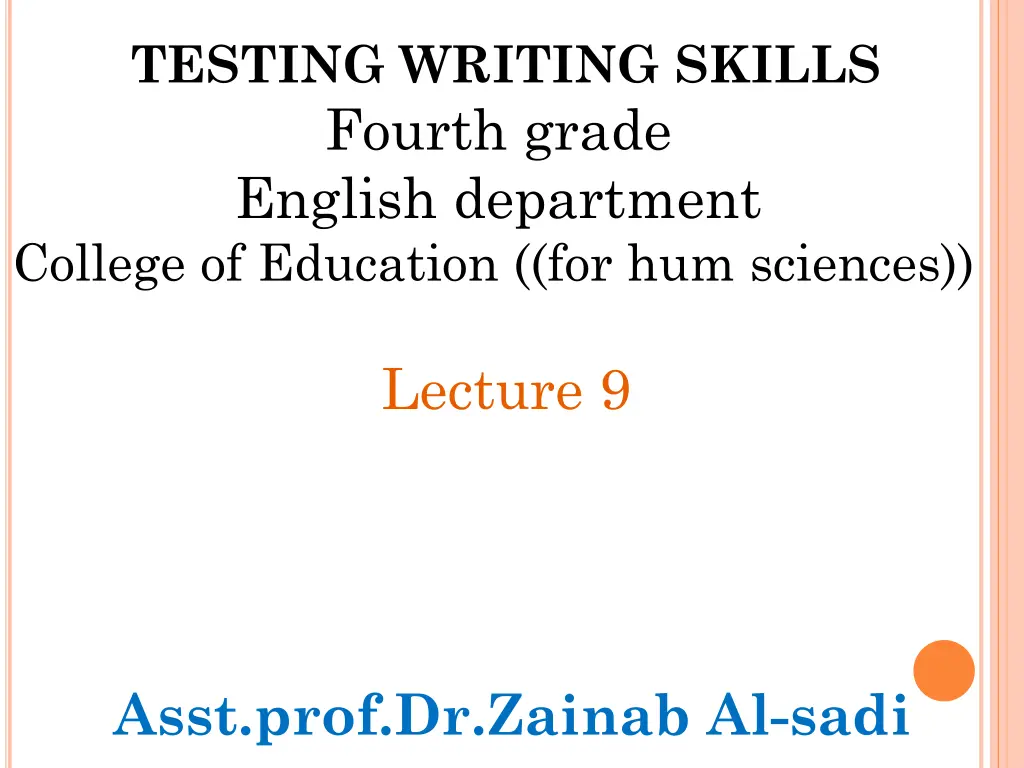 testing writing skills fourth grade english