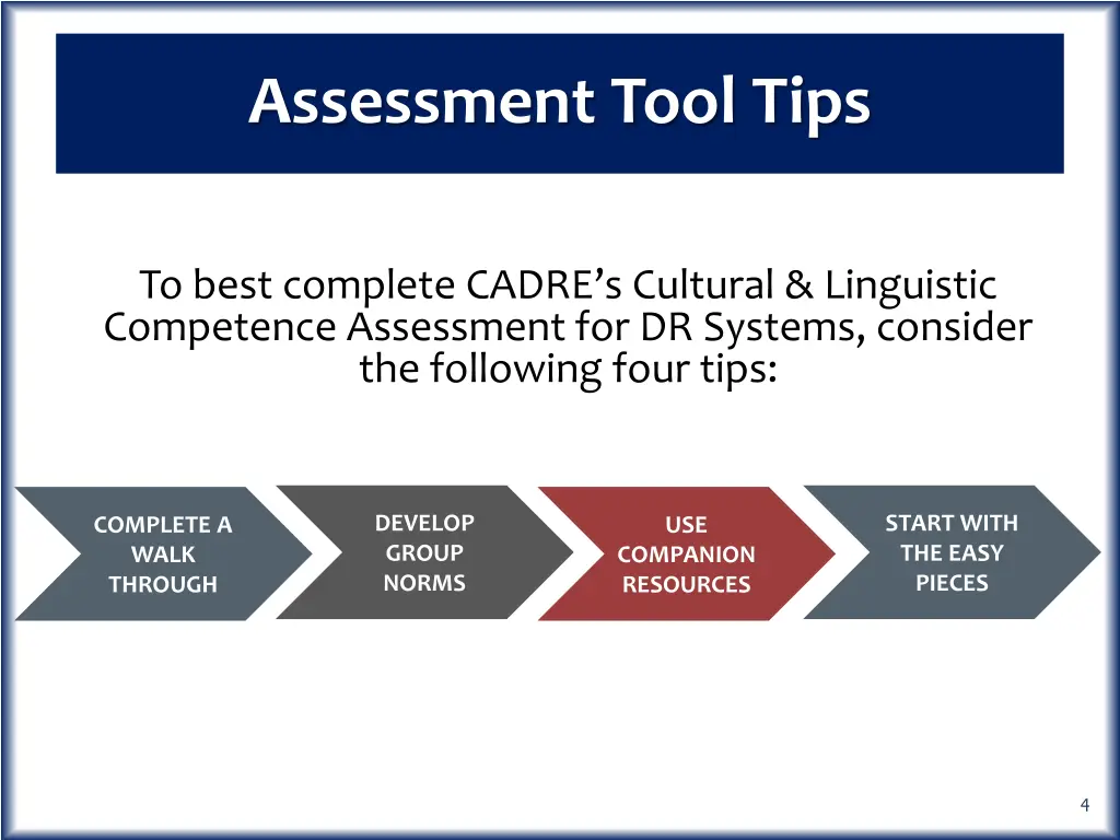 assessment tool tips