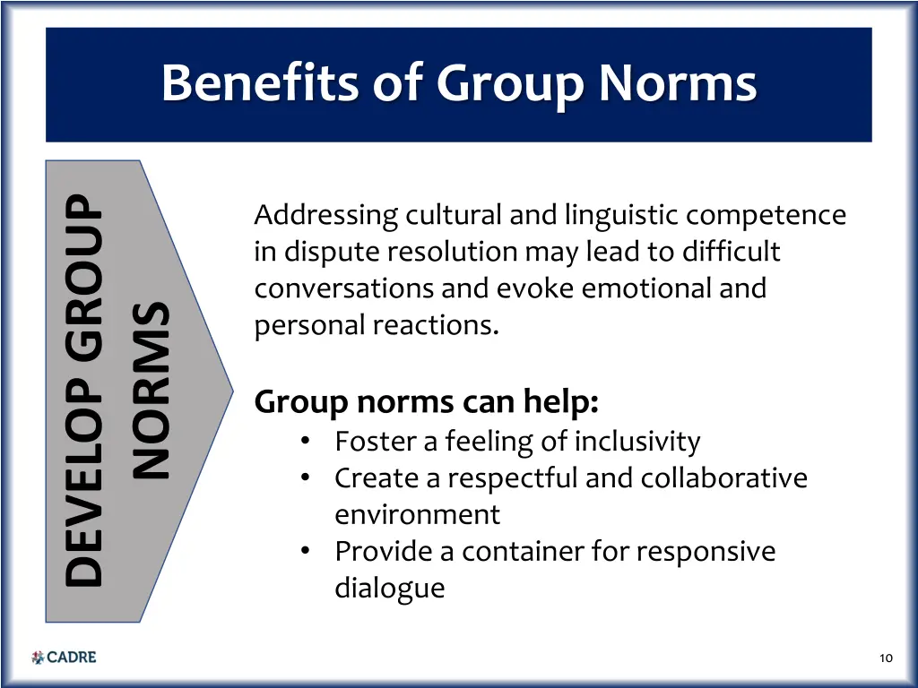 benefits of group norms